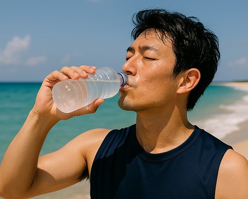 安全のための水分補給