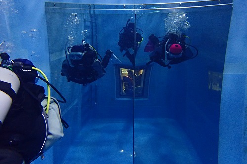 アイスフードに慣れる（スクーバダイビング）