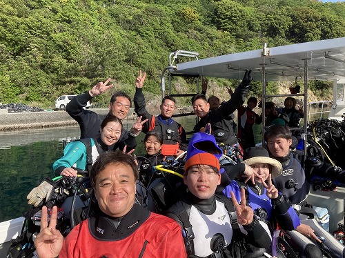 近場の海でダイビング