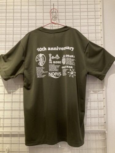 40周年記念Tシャツ（ノリス大阪）
