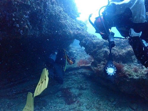 和歌山の海で地形を楽しむ