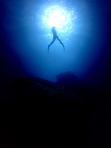 海でのスキンダイビング